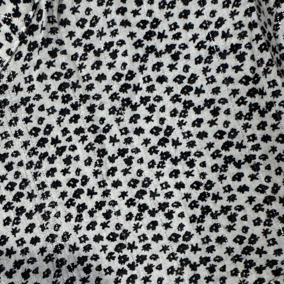 LOFT Black and White Button Down Shirt - Picture 3 of 8